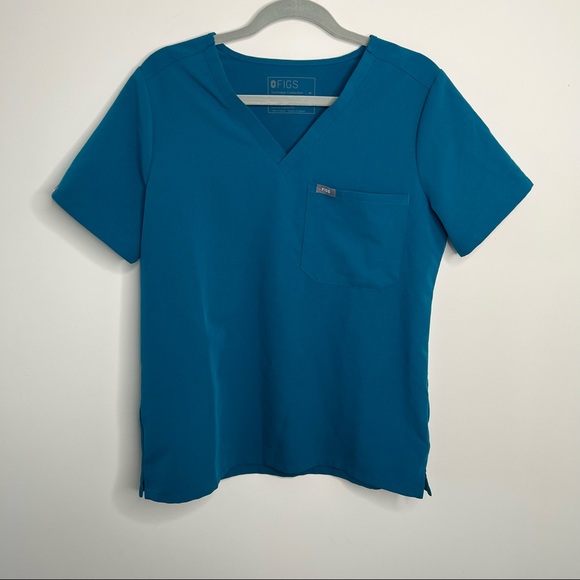 Figs Tops New Figs Pacific Blue Catarina Scrub Top Poshmark
